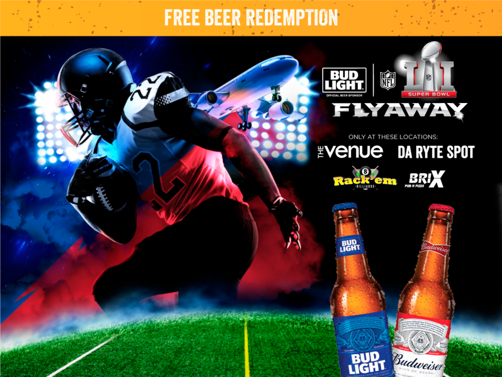 SUPER BOWL 51 FREE BEER REDEMPTION POST